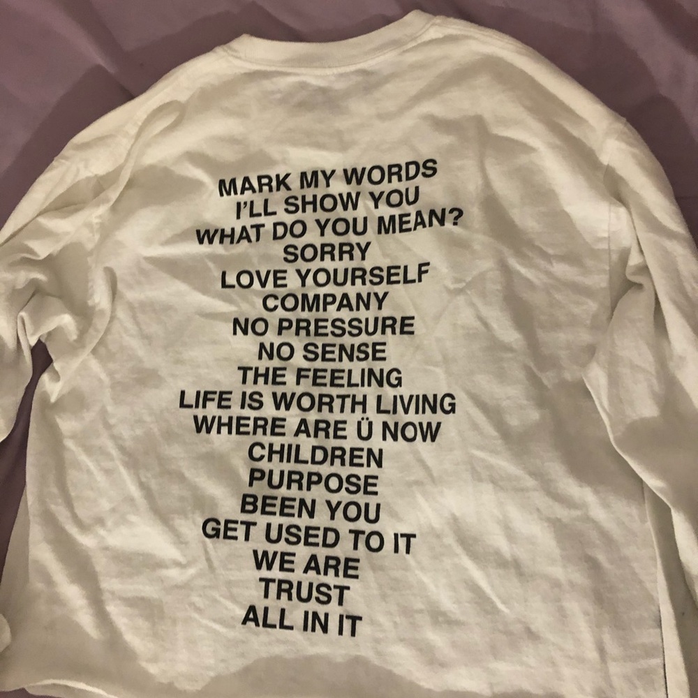 Justin Bieber Purpose Tour Shirt - Picture 3 of 5
